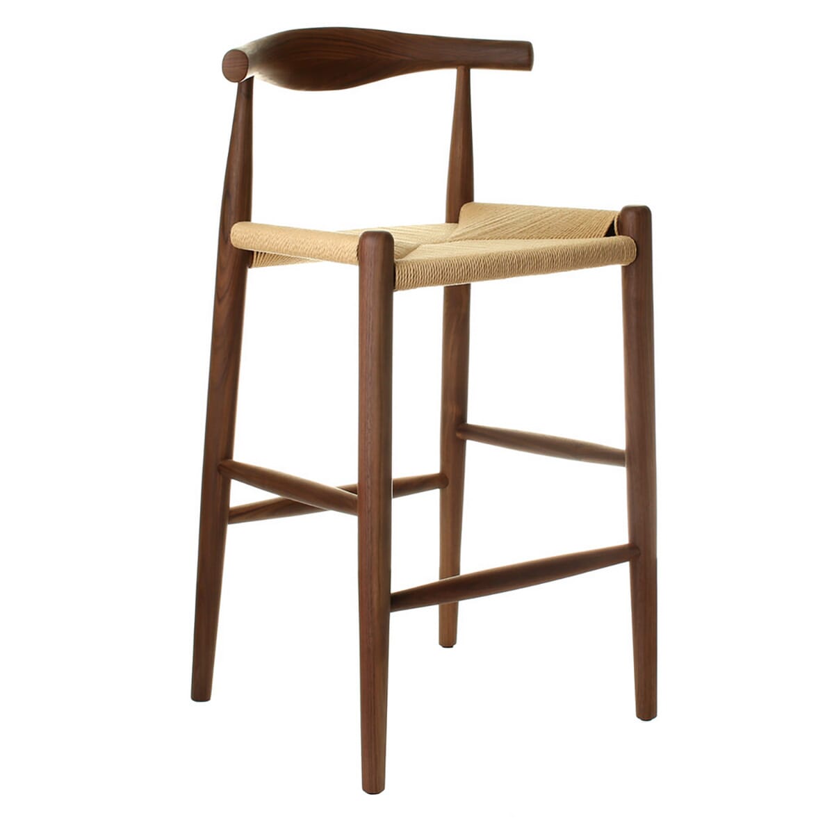 Hans Wegner Style Bar Stool Elbow Bar Stool SWIVEL UK