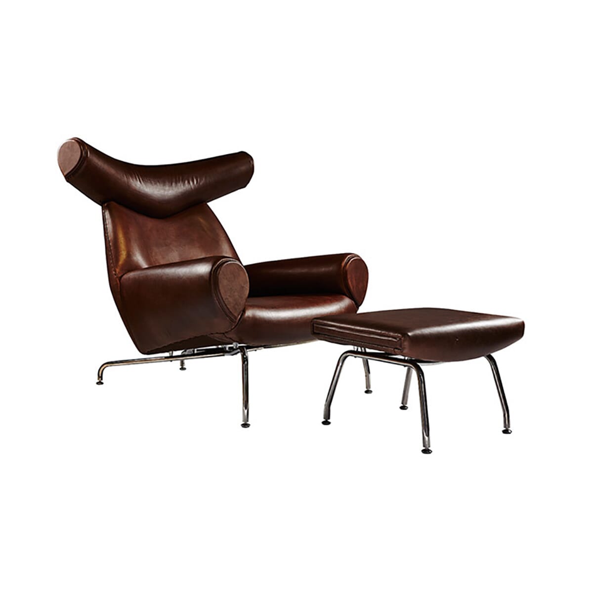 Hans Wegner Inspired EJ 100 Oxo Chair And Ottoman SWIVEL UK
