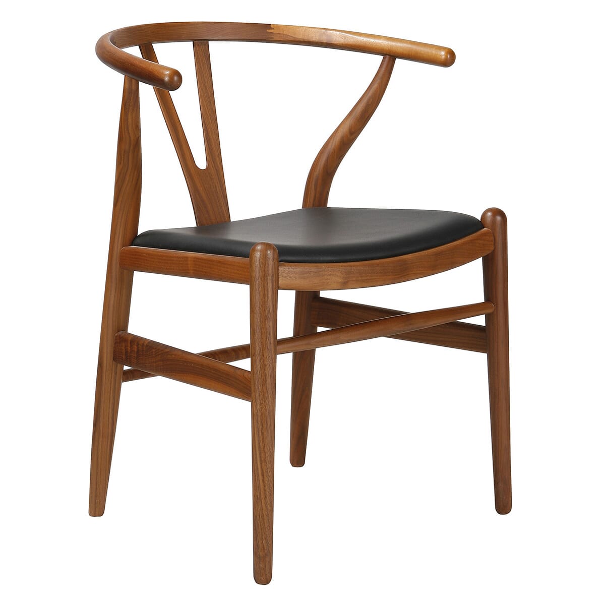 Padded shop wishbone chair