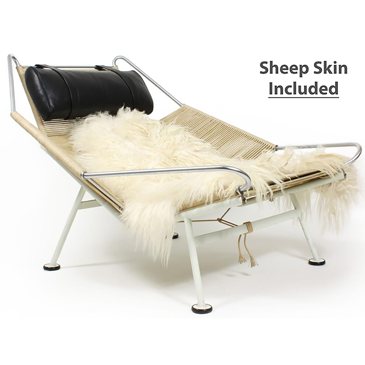 Buy Flag Halyard Chair Hans Wegner Style PP 225 Chair Ottoman