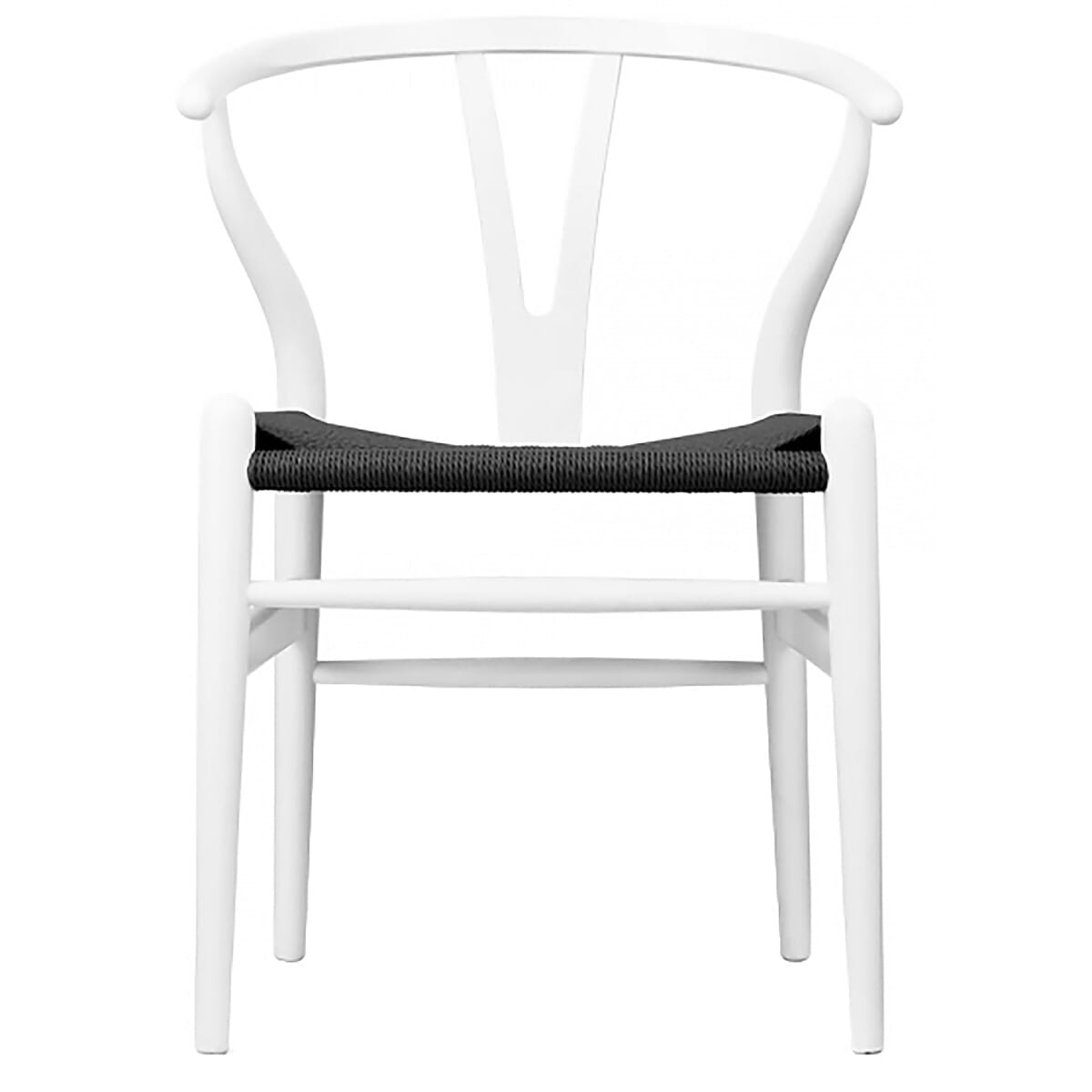 Wishbone dining top chair white