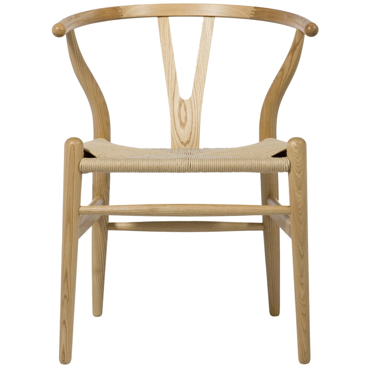 Oak wishbone shop chair