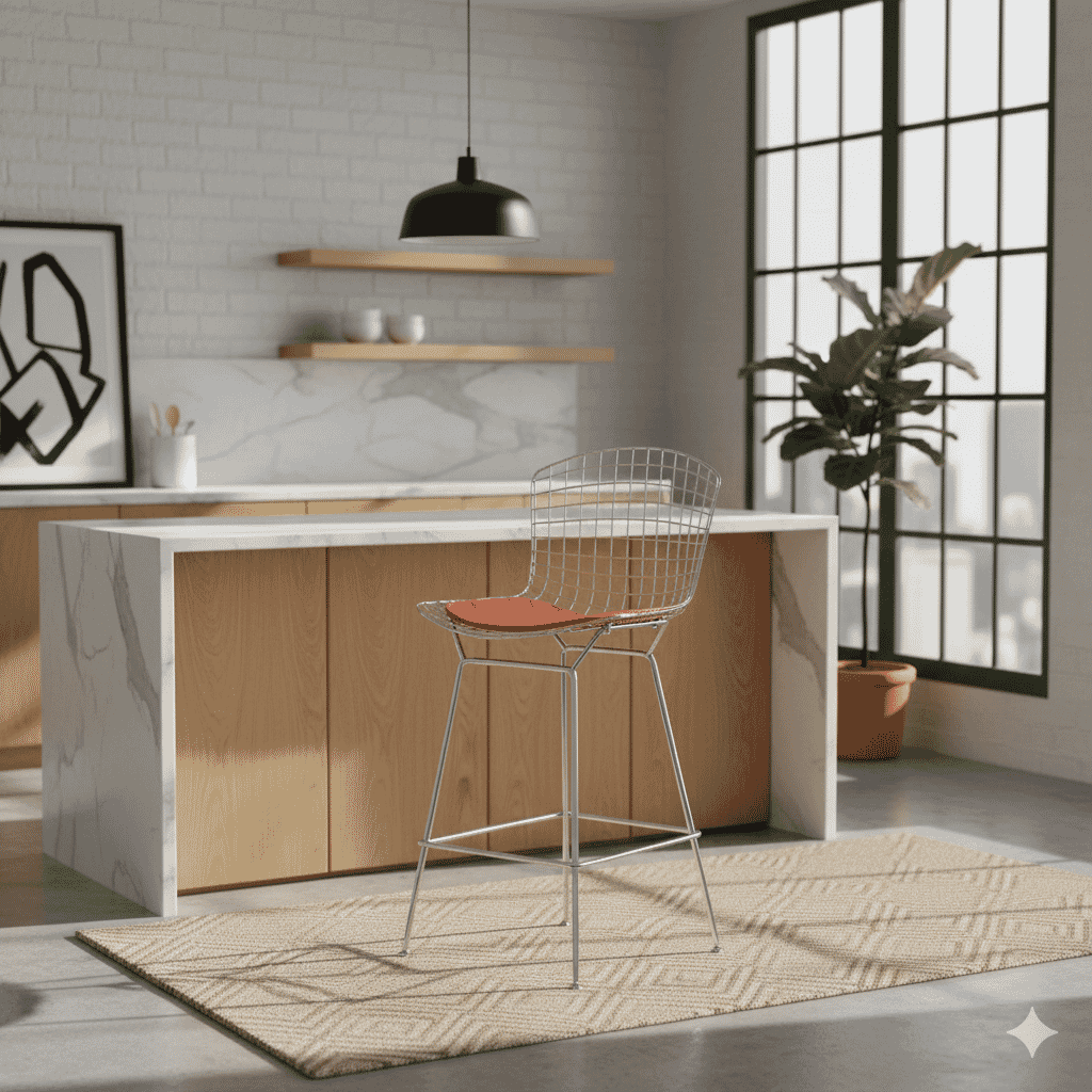 Metal Wire Bar Stool