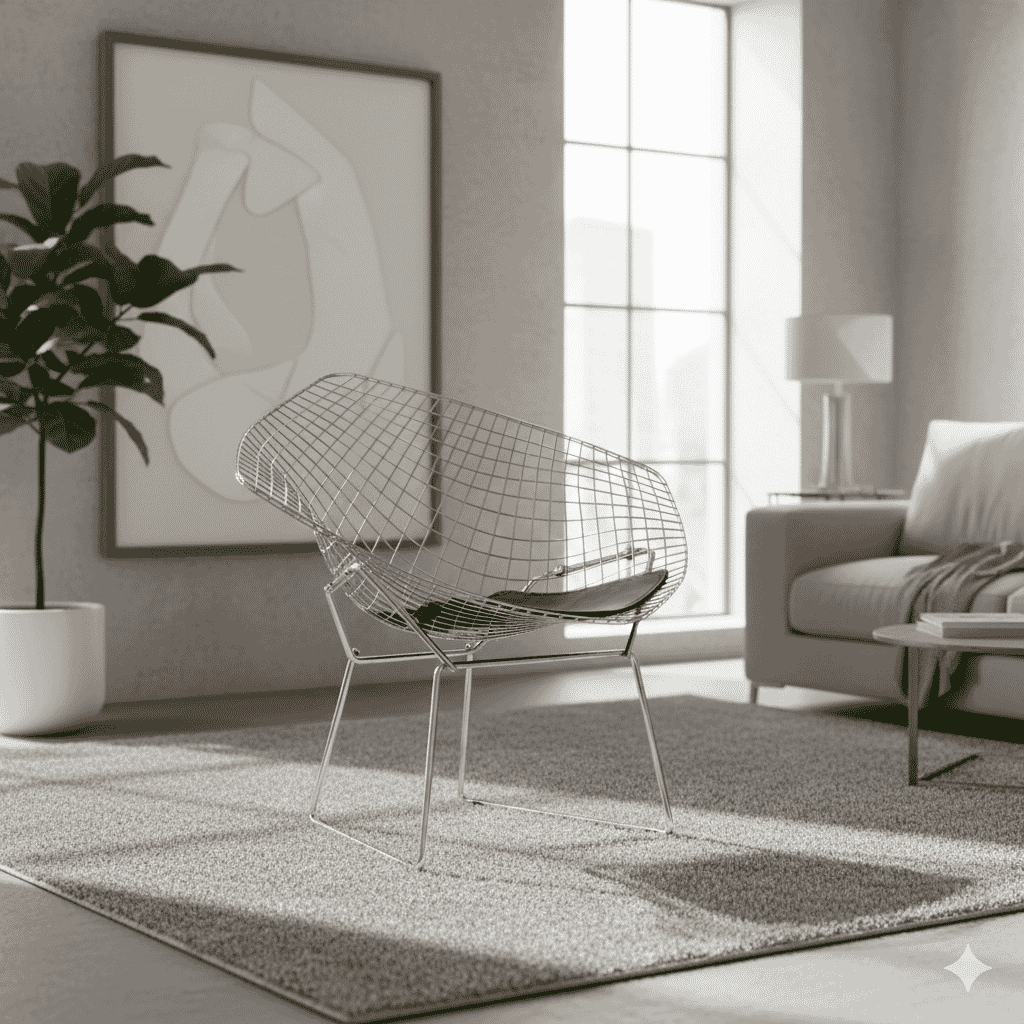 Modern Wire Lounge Chair
