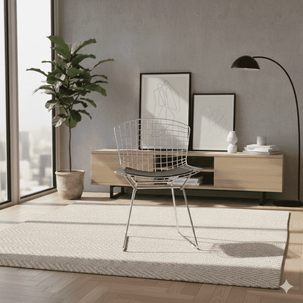 Wire Side Chair Coloured