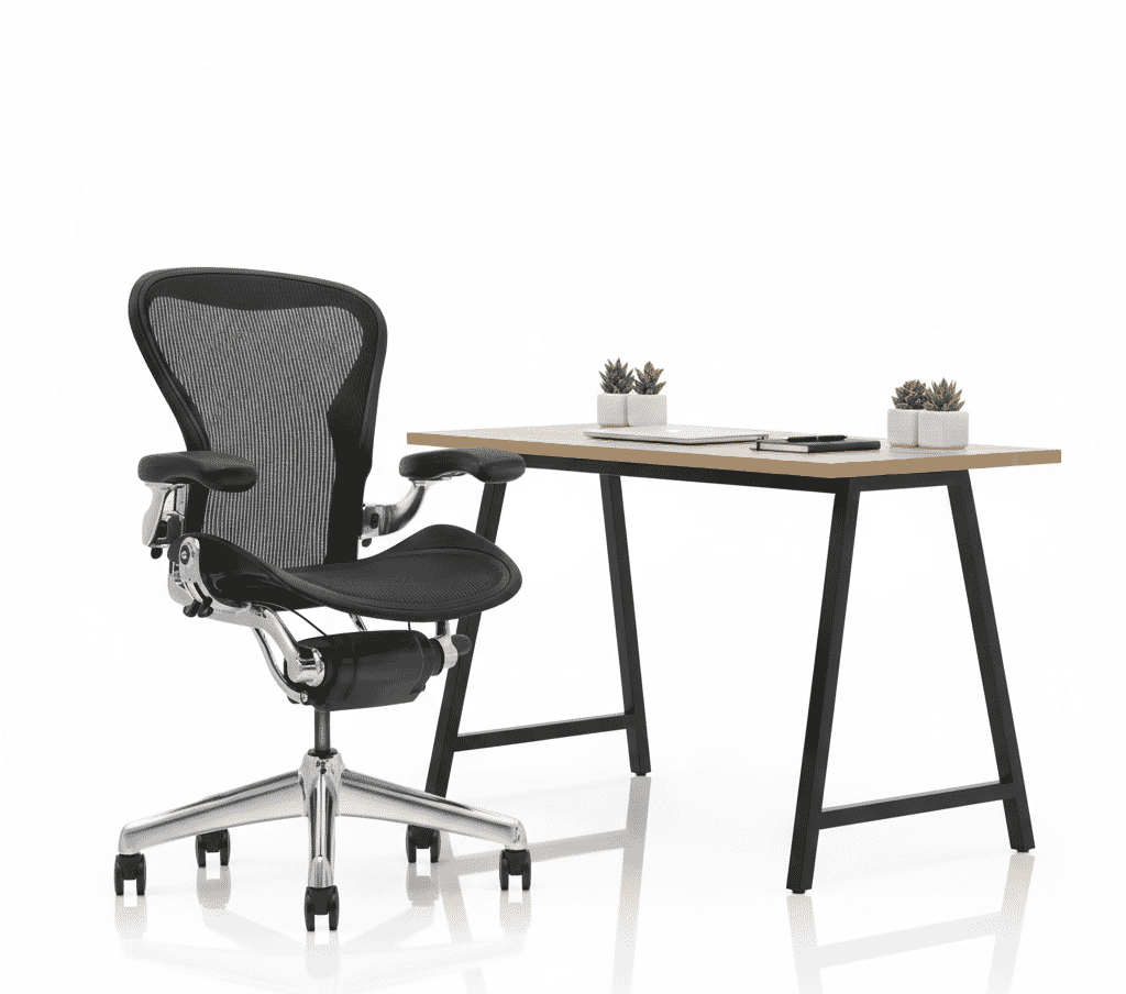 Mesh Office Chair ABS - B1 (Chrome)