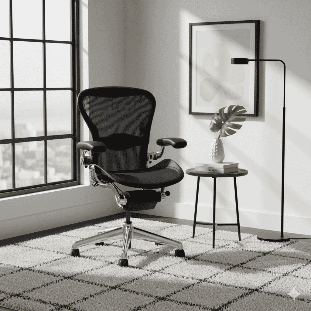 Mesh Office Chair ABS - B2 (Large/Chrome)