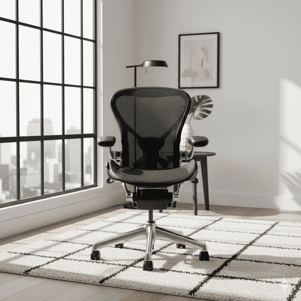 Mesh Office Chair ABS - B3 (Large/Chrome)