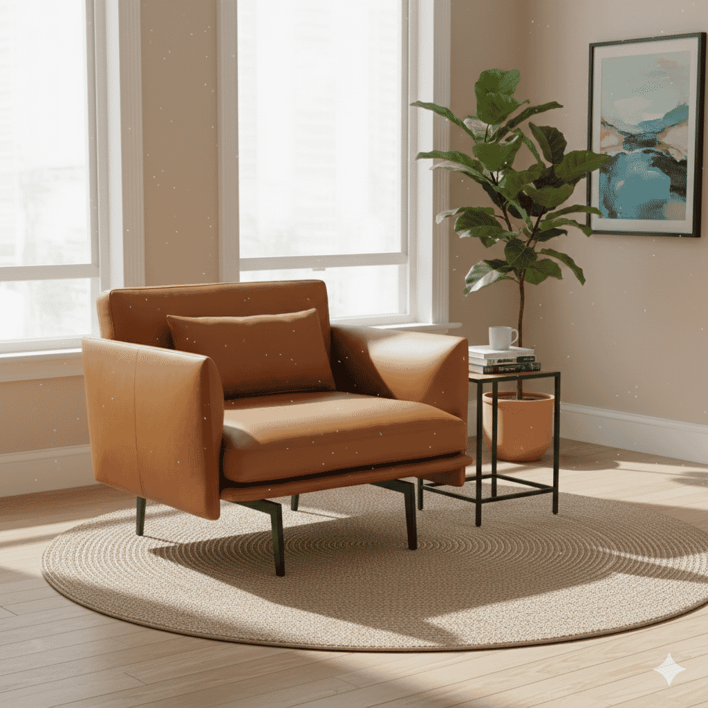 Scandynavian 1 Seat Sofa