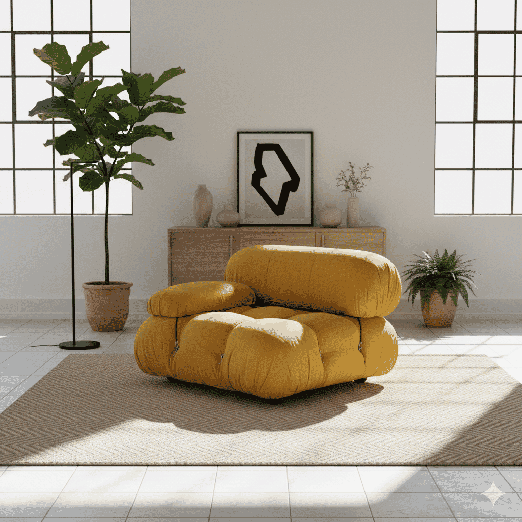 Mario Bellini Modular Sofa | Right Armrest