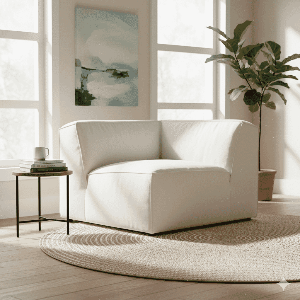 Oasis Modern Low Profile Modular Block Sofa - Corner Seat