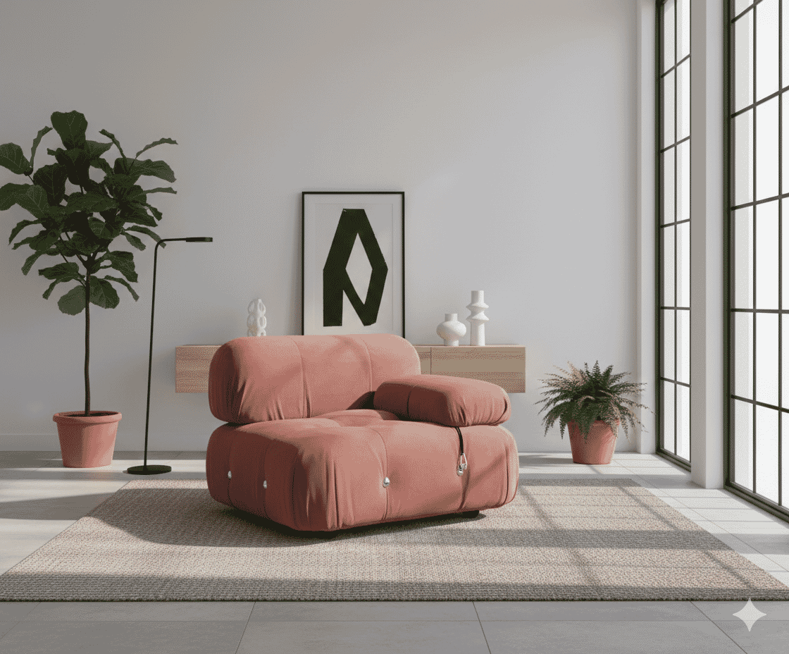 Mario Bellini Modular Sofa | Left Armrest