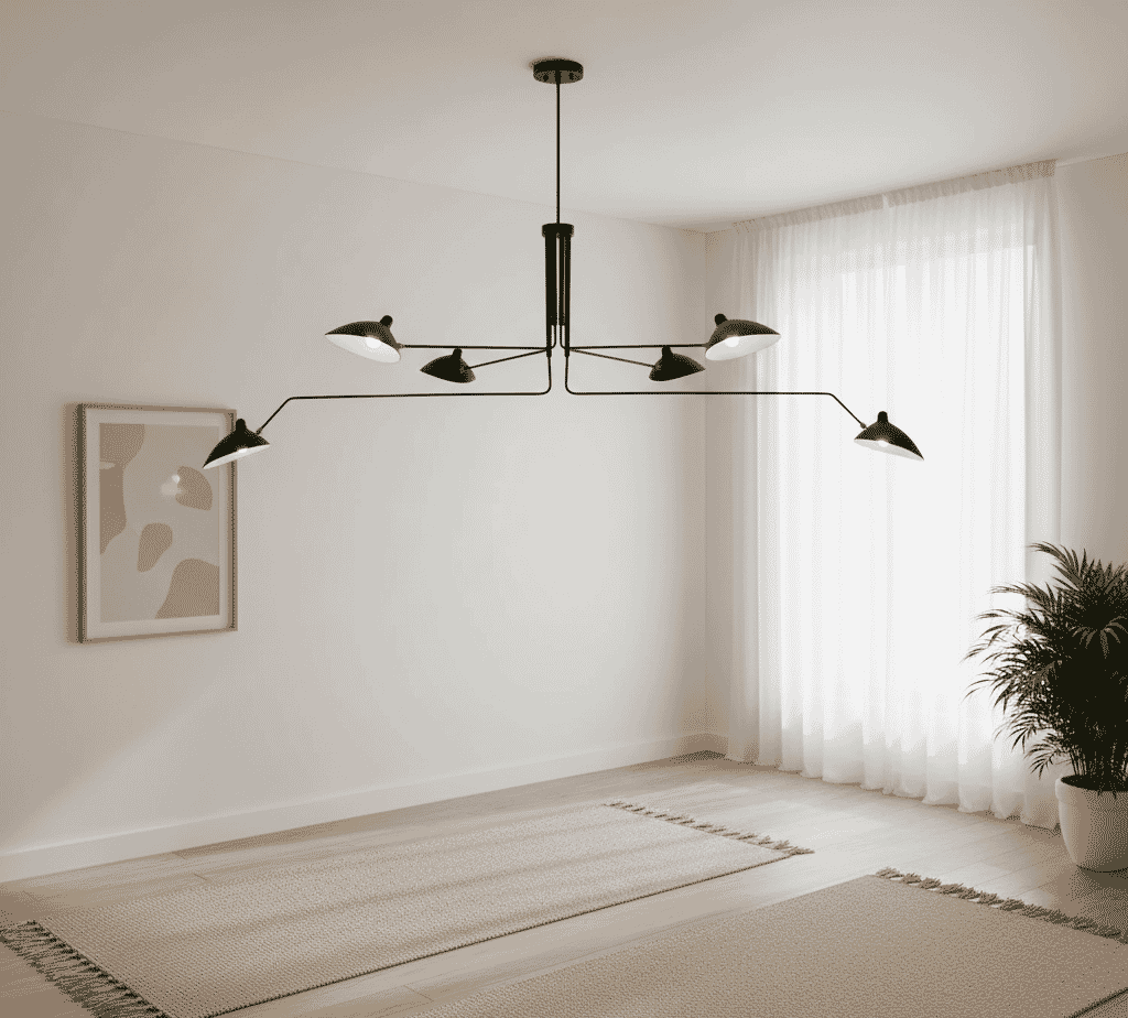 Ceiling Lamp 6 Rotating Arms 