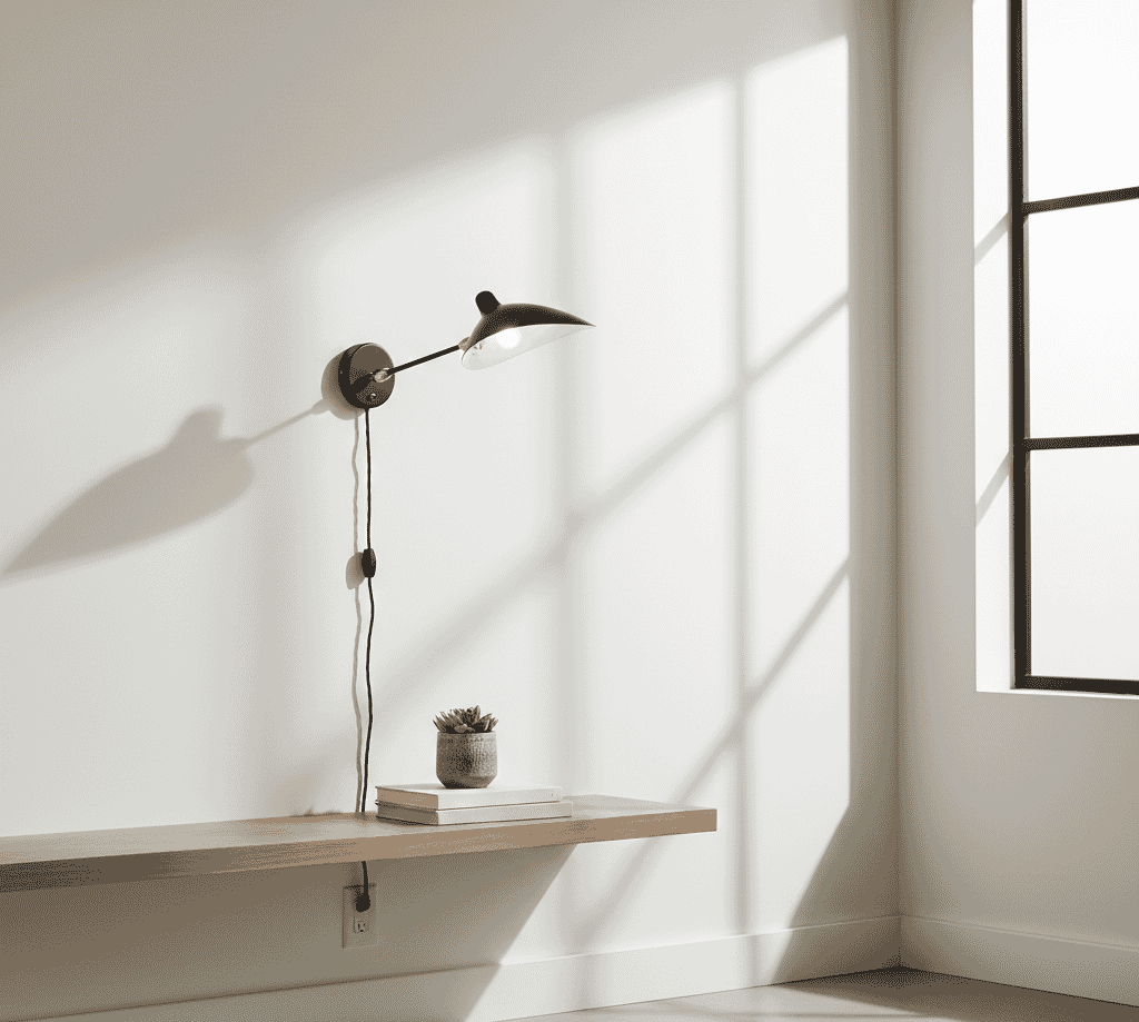 One Straight Arm Sconce Wall Lamp 