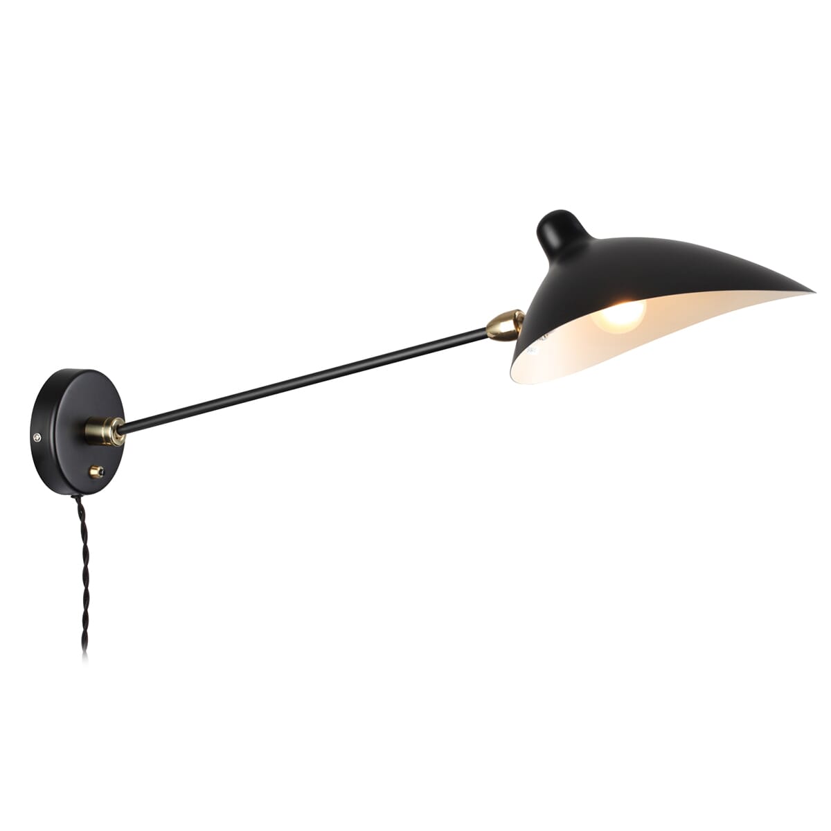 Straight hot sale arm sconce