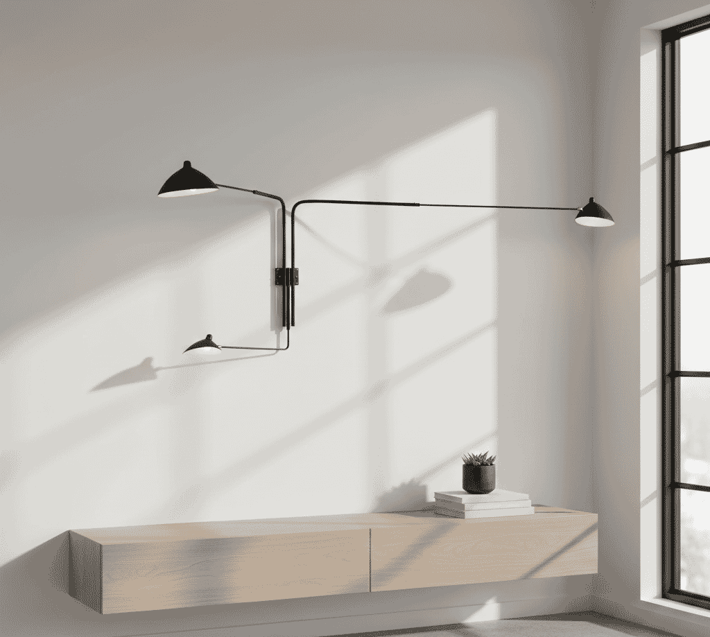 Sconce Wall Light 3 Rotating Arms 