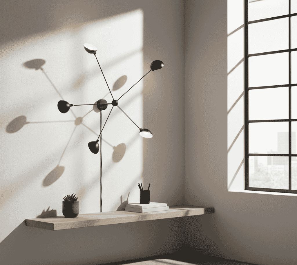 Sconce Wall Light 5 Rotating Arms 