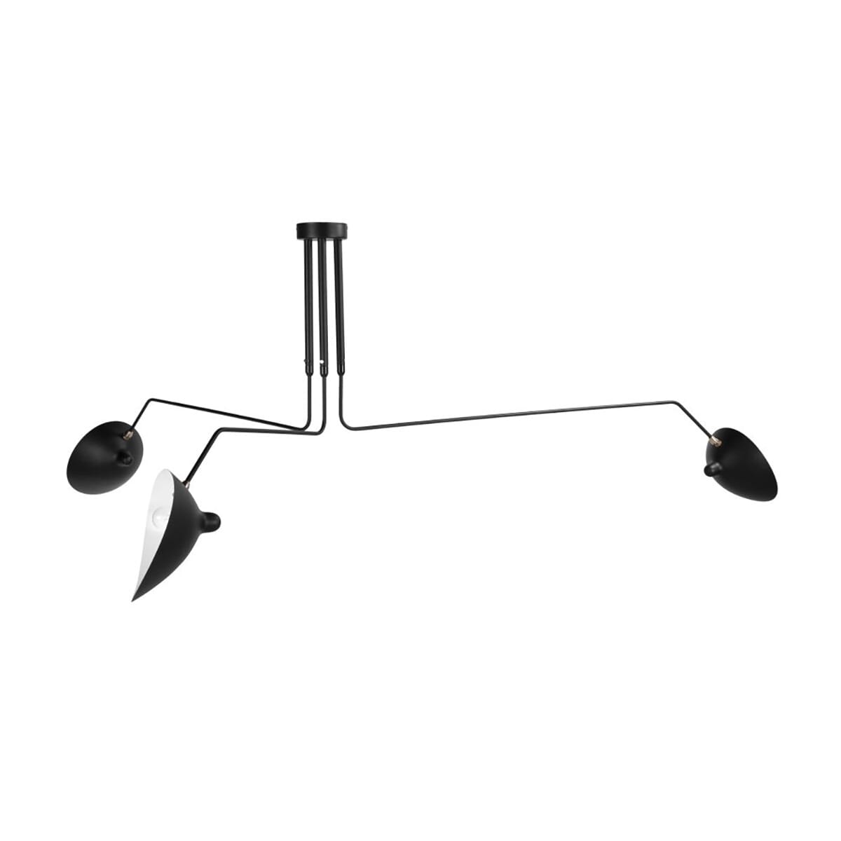 Three Arm Casquette Ceiling Lamp
