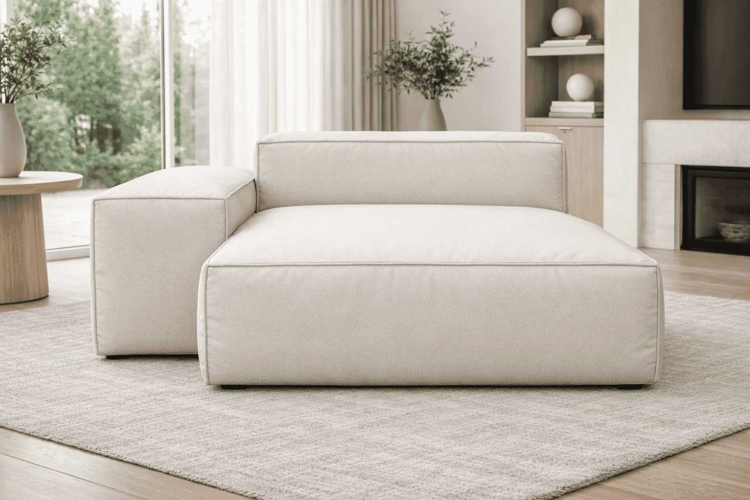 Soft Club Sofa Left Armrest Lounge Seat