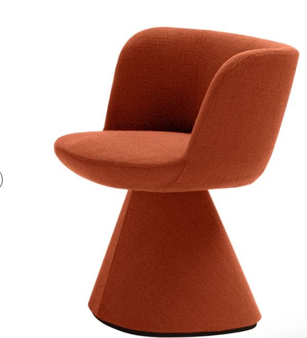 Swivel Flair Dining Chair-Light Grey Linen Collection 666-3