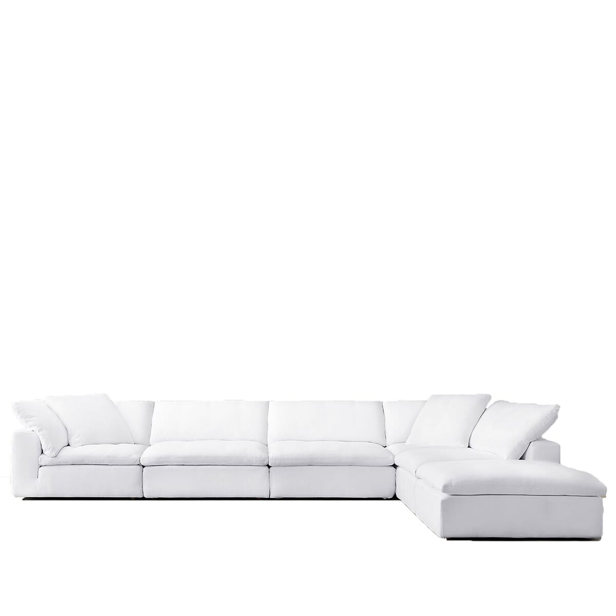 Cloud 4 Pieces Modular Sofa And Ottoman