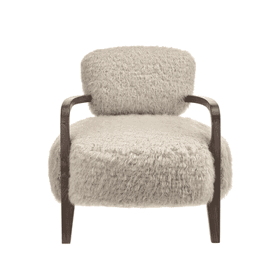 Timothy Oulton Inspired Yeti Sheepskin Chair SWIVEL