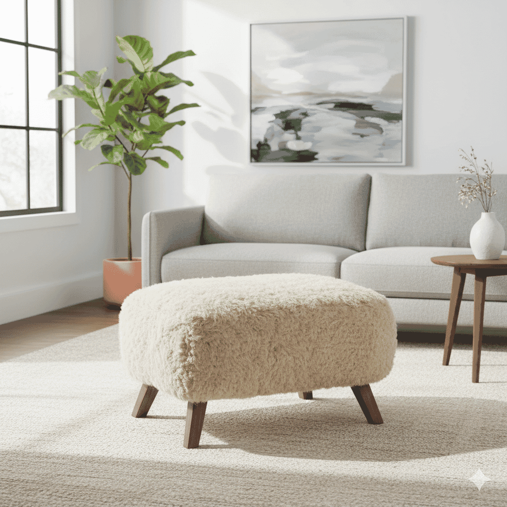 Yeti Sheepskin Ottoman