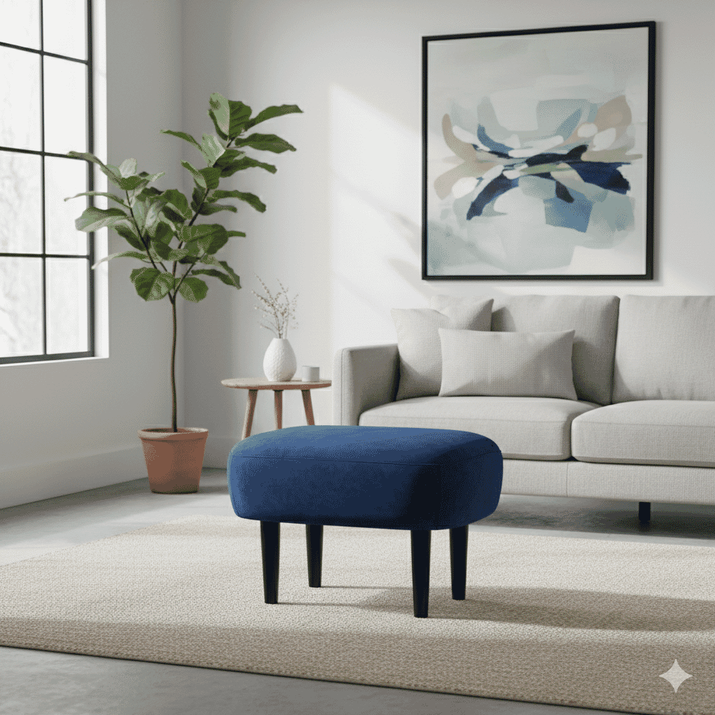 Wingback Ottoman