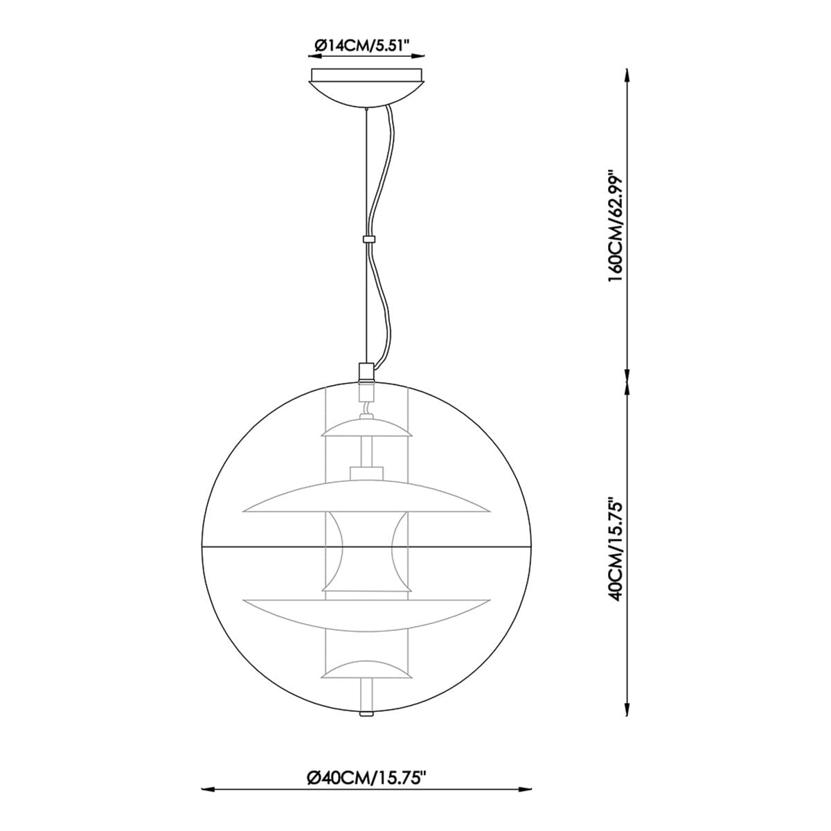 Panton vp globe lamp on sale