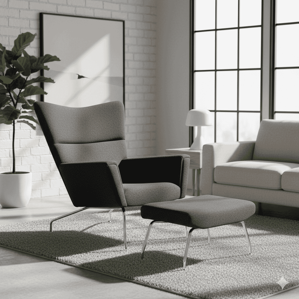 Wing Chair And Ottoman