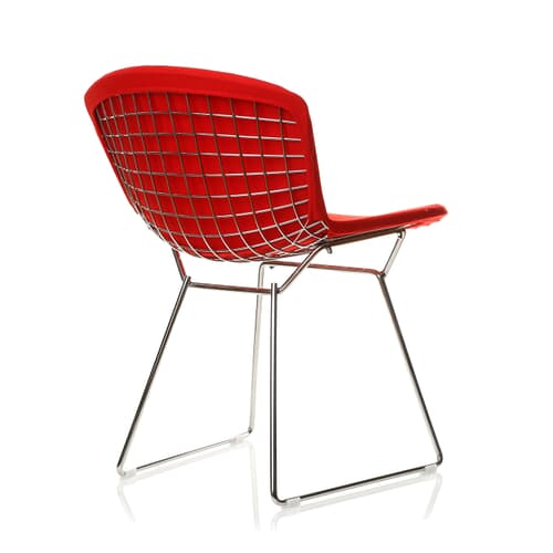 harry bertoia style wire dining side chair full cover upholstery